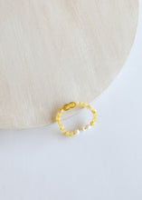 Load image into Gallery viewer, Raw Honey Baltic Amber + Pearls || Anklet or Bracelet