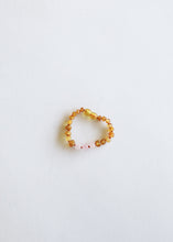 Load image into Gallery viewer, Raw Honey Baltic Amber + Rose Quartz || Anklet or Bracelet