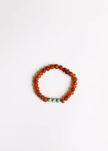Load image into Gallery viewer, Raw Cognac Baltic Amber + Turquoise Jasper || Adult Bracelet