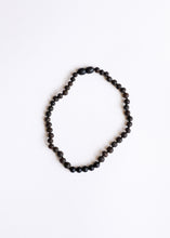Load image into Gallery viewer, Raw Black Baltic Amber + Shungite Necklace