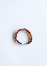 Load image into Gallery viewer, Raw Cognac Baltic Amber + CHAKRA Crystals ||  Bracelet Set