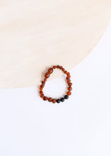 Load image into Gallery viewer, Raw Cognac Baltic Amber + Shungite || Anklet or Bracelet