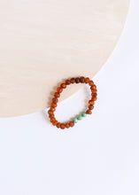 Load image into Gallery viewer, Raw Cognac Baltic Amber + Turquoise Jasper || Adult Bracelet