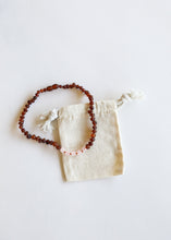 Load image into Gallery viewer, Raw Cognac Baltic Amber + Rose Quartz || Kids Set ||