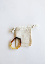 Load image into Gallery viewer, Raw Ombre Baltic Amber + Lava || Adult Bracelet