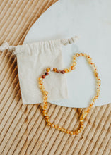 Load image into Gallery viewer, Raw Honey Baltic Amber + Mookaite Jasper || Necklace