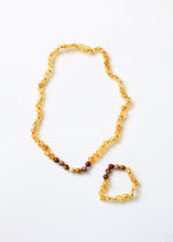 Load image into Gallery viewer, Raw Honey Baltic Amber + Mookaite Jasper || Necklace