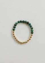 Load image into Gallery viewer, Turquoise Jasper :14k Gold Filled Sun + Moon || Adult Bracelets