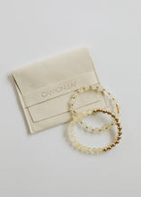 Load image into Gallery viewer, Citrine Gemstone + 14K Gold Filled Beaded Stretch Bracelet