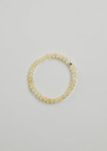 Load image into Gallery viewer, Dainty Citrine Gemstone + 14K Gold Filled || Beaded Stretch Bracelet