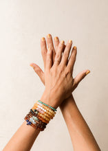 Load image into Gallery viewer, Lapis Lazuli + 14K Gold Filled Beaded Stretch Bracelet