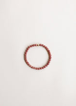 Load image into Gallery viewer, Natural Pink Rhodonite + 14k Gold Filled || Stretch Bracelet