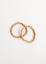 Load image into Gallery viewer, Cypress Wood + 14K Gold Filled || Beaded Stretch Bracelet