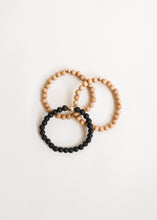 Load image into Gallery viewer, Cypress Wood + 14K Gold Filled || Beaded Stretch Bracelet