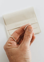 Load image into Gallery viewer, Sterling Silver + 14k Gold Filled || Beaded Stretch Ring