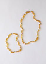 Load image into Gallery viewer, Raw Honey Baltic Amber + Pearl Halo || Necklace