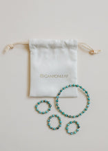 Load image into Gallery viewer, Natural Turquoise + 14k Gold Filled Sun || Stretch Ring