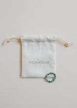 Load image into Gallery viewer, Natural Turquoise + 14k Gold Filled Sun || Stretch Ring