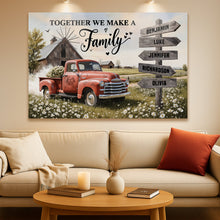 Load image into Gallery viewer, Personalized Family Farmhouse Old Truck Wall Art