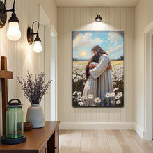 Load image into Gallery viewer, Jesus Hugging Woman Faith Wall Art