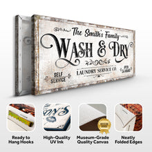 Load image into Gallery viewer, Personalized Laundry Service Sign II