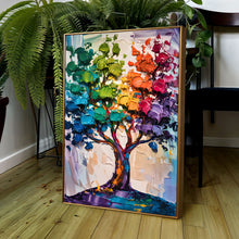 Load image into Gallery viewer, Rainbow Tree Abstract Wall Art