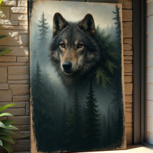 Load image into Gallery viewer, Wolf Double Exposure Wall Art V