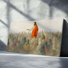 Load image into Gallery viewer, Jesus Speaking To Crowd Faith Wall Art III