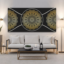Load image into Gallery viewer, Gold Sacred Geometry Wall Art