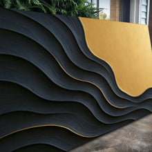 Load image into Gallery viewer, Black And Gold Minimalist Abstract XII