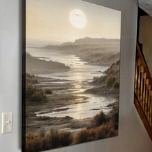 Load image into Gallery viewer, Misty Shores Coastal Impasto Wall Art