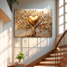 Load image into Gallery viewer, Golden Tree Heart Wall Art