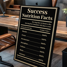 Load image into Gallery viewer, Ingredients For Success Motivational Wall Sign