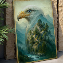 Load image into Gallery viewer, Eagle Over The Canyon Double Exposure Wall Art