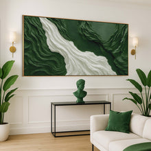 Load image into Gallery viewer, Green Rivers Abstract Wall Art