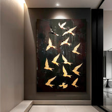Load image into Gallery viewer, Abstract Flying Swallow Wall Art