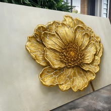 Load image into Gallery viewer, Golden Dandelion Minimalist Abstract Wall Art VI
