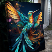 Load image into Gallery viewer, Humming Bird Abstract Wall Art II