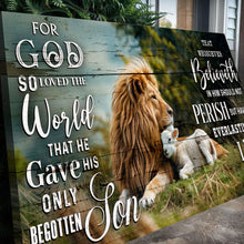 Load image into Gallery viewer, John 3:16: For God So Loved The World Faith Sign