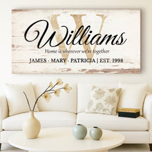 Load image into Gallery viewer, Personalized Family Sign XI