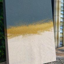 Load image into Gallery viewer, Minimalist Blue and Gold Wall Art