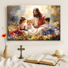 Load image into Gallery viewer, Jesus With Children Faith Wall Art II