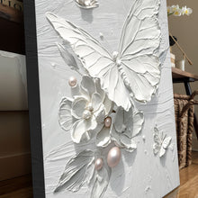 Load image into Gallery viewer, White Butterfly Wall Art