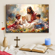 Load image into Gallery viewer, Jesus With Children Faith Wall Art VIII