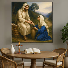 Load image into Gallery viewer, Samaritan at the Well Faith Wall Art