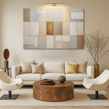 Load image into Gallery viewer, Earth Tones Patchwork Geometric Wall Art