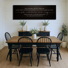 Load image into Gallery viewer, But Home Was a Dream Lyrics Wall Sign