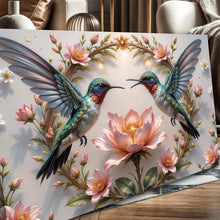 Load image into Gallery viewer, 3D Hummingbirds Wall Art VI