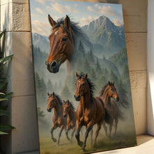 Load image into Gallery viewer, Galloping Horse Double Exposure Wall Art