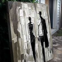 Load image into Gallery viewer, Beige &amp; Black Minimalist Wall Art